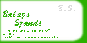 balazs szandi business card